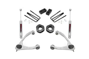 Chevrolet Silverado 1500 Suspension Lift Kit - Rough Country - 3.5 Inch, Forged UCA, Cast Steel - '07-'16